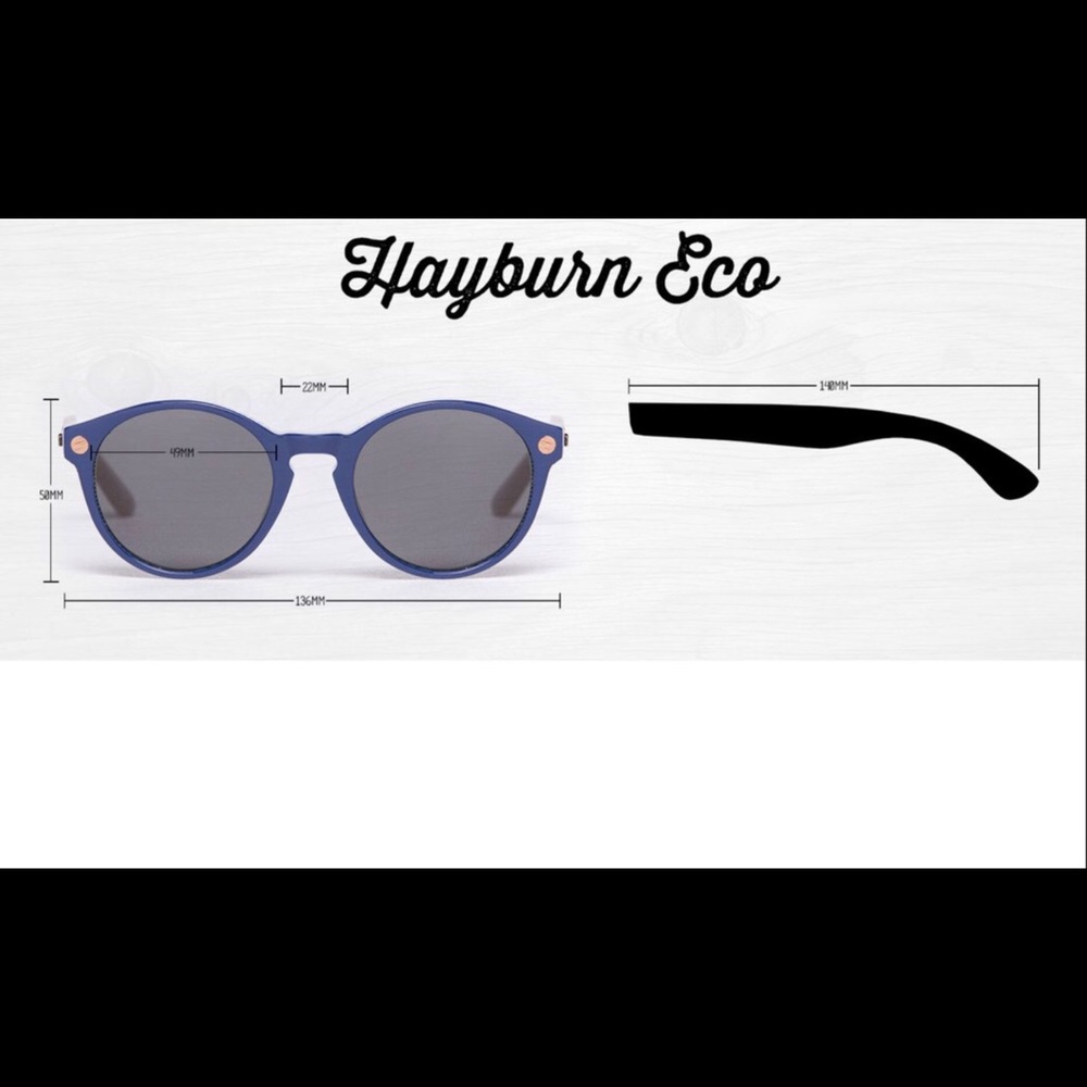 Proof Hayburn Eco Polarized Sunglasses- Navy